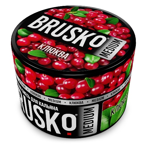 Бестабачная смесь для кальяна BRUSKO, 50 г, Клюква, medium (М)