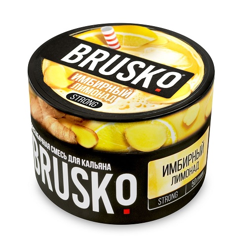 Бестабачная смесь для кальяна BRUSKO, 50 г, Имбирный лимонад, strong (М)