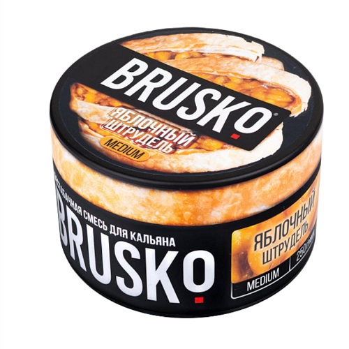 Бестабачная смесь для кальяна BRUSKO, 50 г, Яблочный штрудель, medium (М)