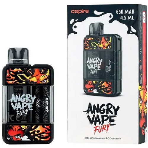 ЭСДН BRUSKO Angry Vape Fury 650мАч черный