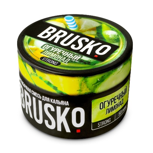 Бестабачная смесь для кальяна BRUSKO, 50 г, Огуречный лимонад, strong (М)