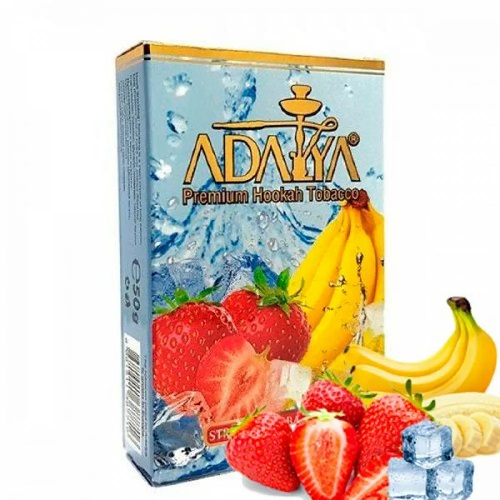 Табак для кальяна Adalya Strawberry Banana Ice (Адалия ледяная клубника банан) пачка 50гр