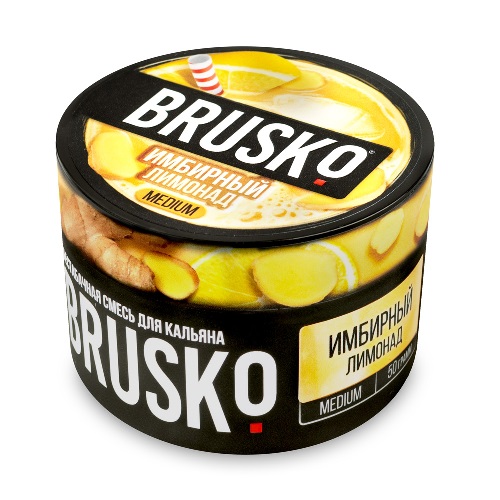 Бестабачная смесь для кальяна BRUSKO, 50 г, Имбирный лимонад, medium (М)