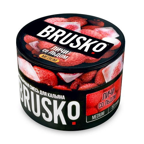 Бестабачная смесь для кальяна BRUSKO, 50 г, Личи со льдом, medium (М)