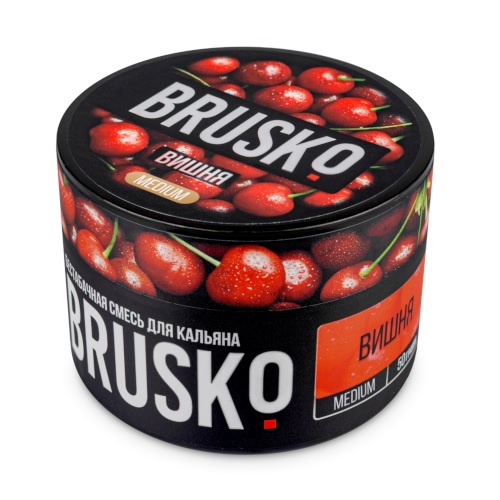 Бестабачная смесь для кальяна BRUSKO, 50 г, Вишня, medium (М)