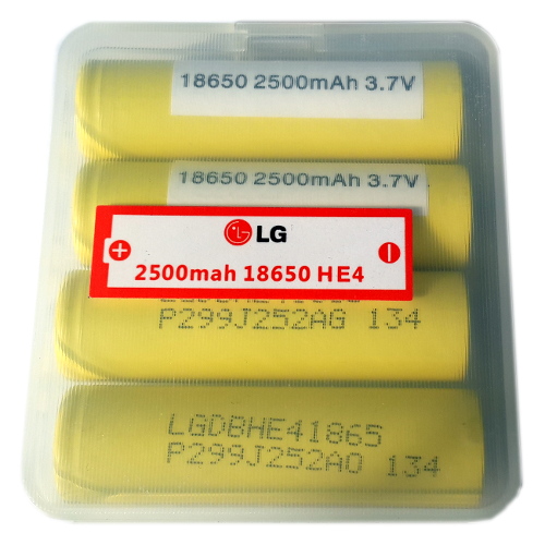 Аккумулятор LG 2500mAh LGDBHE21865 HE4, желтый /оригинал