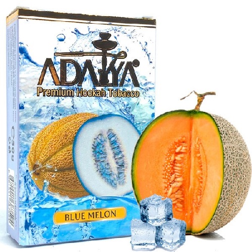 Табак для кальяна Adalya Blue Melon с ароматом дыни, черники и льда, пачка 50 гр